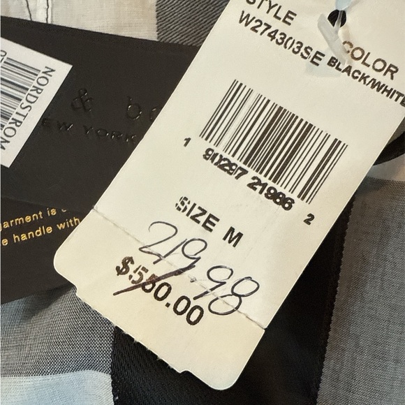 NWT Rag & Bone Brighton Plaid cotton sleeveless Dress - Picture 12 of 16